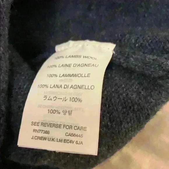 Jcrew Lambswool v-neck sweater in heathered blue - Picture 4 of 7